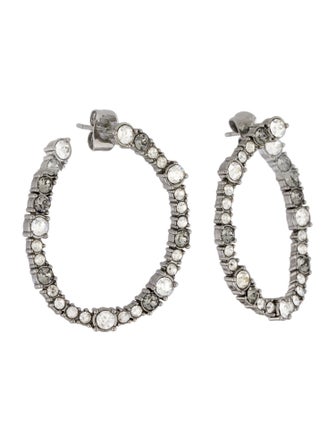 Alexis Bittar Crystal Loop Stud Earrrigs
