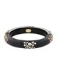 Alexis Bittar Lucite & Crystal Hinged Bangle Bracelet