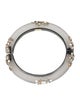 Alexis Bittar Lucite & Crystal Hinged Bangle Bracelet