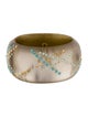 Alexis Bittar Lucite & Crystal Hinged Bangle Bracelet