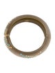 Alexis Bittar Lucite & Crystal Hinged Bangle Bracelet