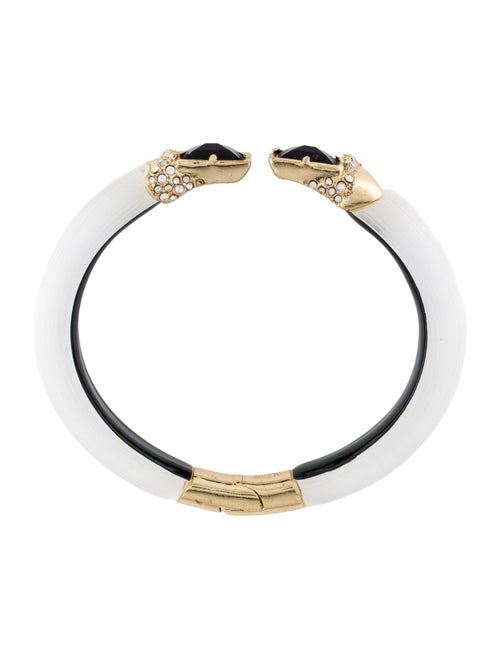 Alexis Bittar Crystal & Lucite Hinge Cuff