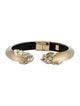 Alexis Bittar Crystal Capped Lucite Hinge Bracelet