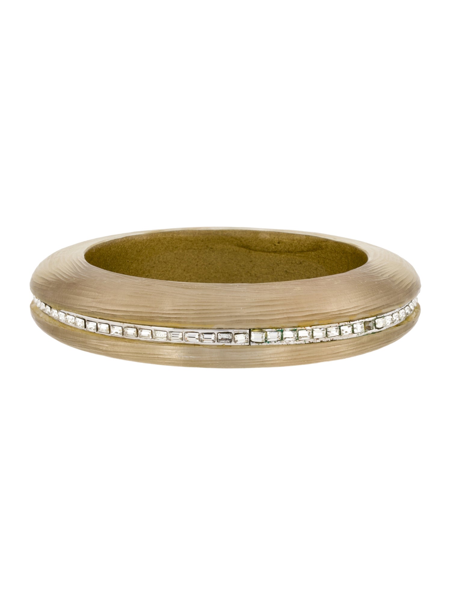 Alexis Bittar Crystal & Lucite Hinge Bangle