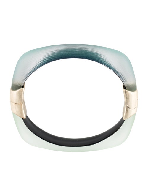 Alexis Bittar Two-Tone Hinged Bangle Bracelet