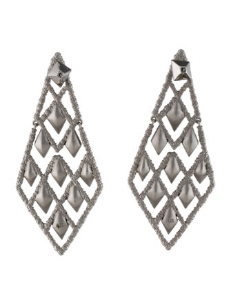 Alexis Bittar Spiked Lattice Dangling Drop Earrings