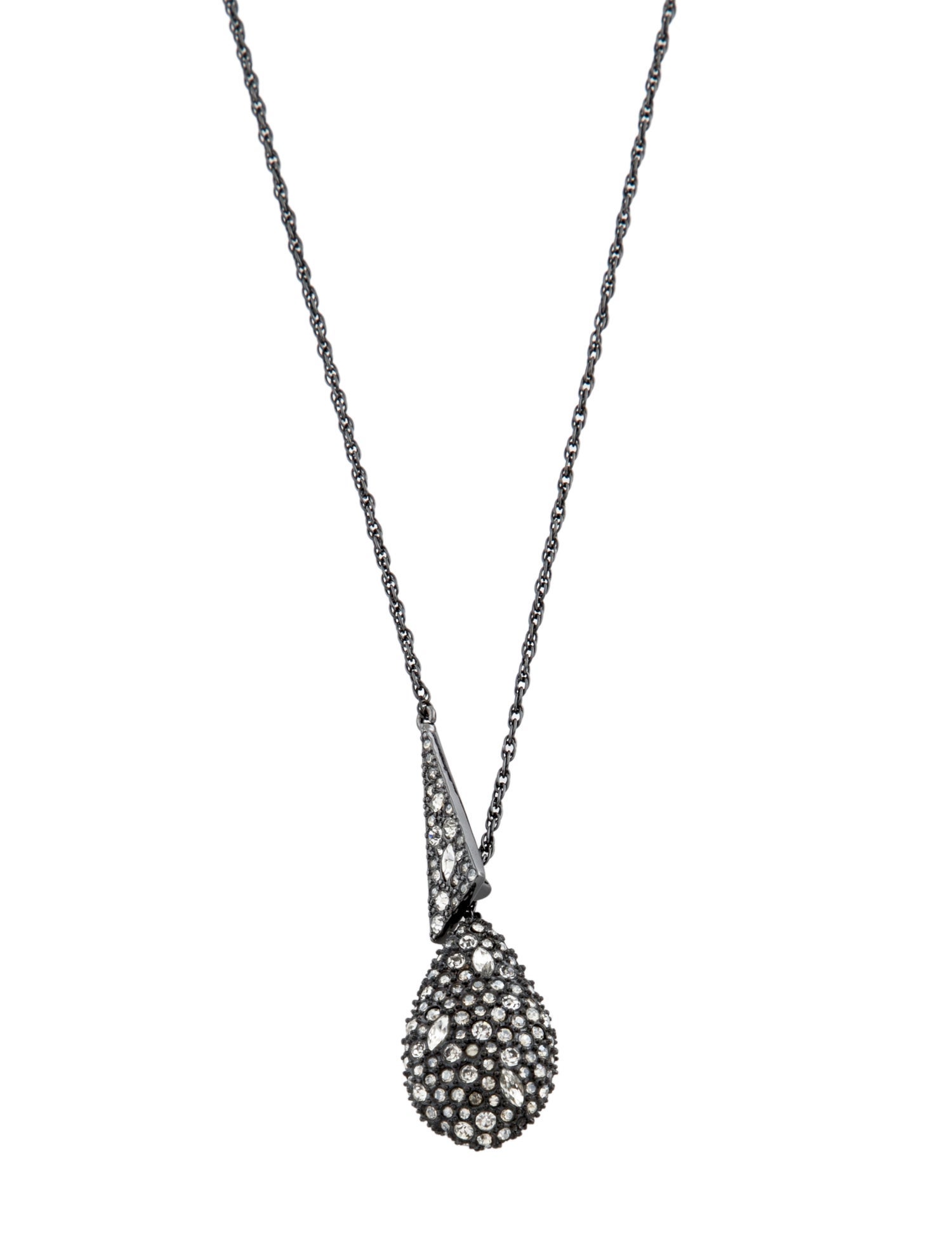 Alexis Bittar Origami Crystal Pendant Necklace