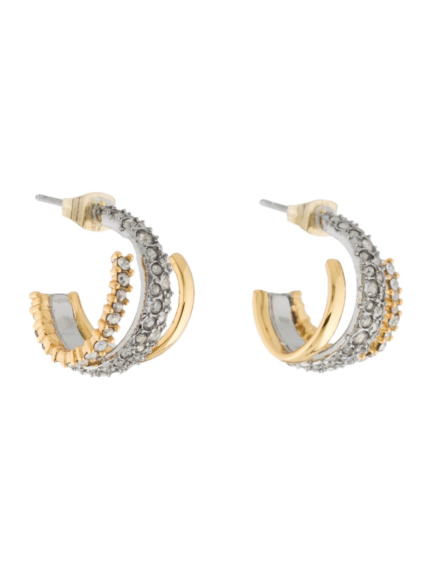 Alexis Bittar Crystal Encrusted Orbiting Hoop Earrings