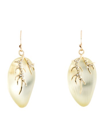 Alexis Bittar Drop Lucite & Crystal Earrings