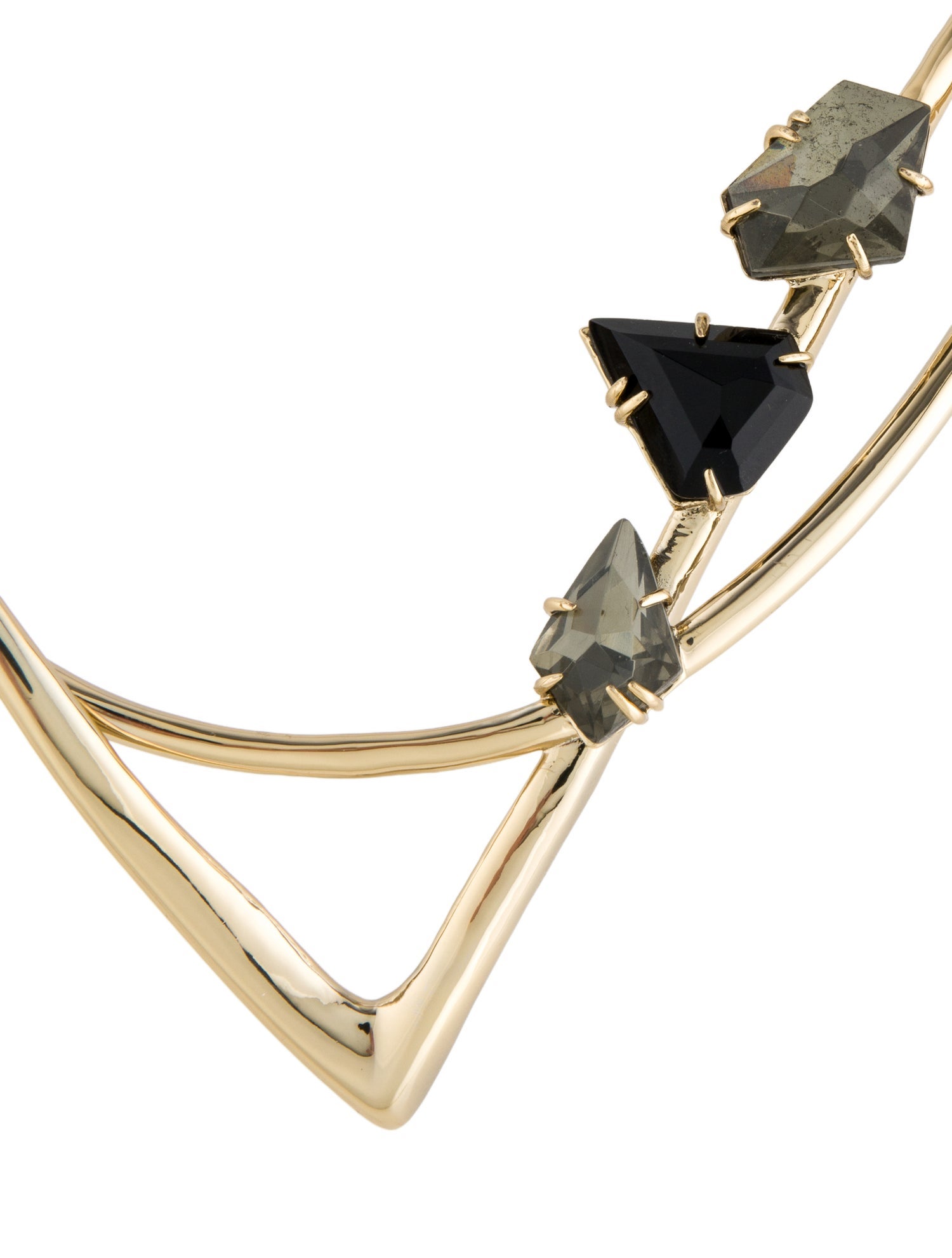 Alexis Bittar Miss Havisham Geometric Hinged Collar Necklace