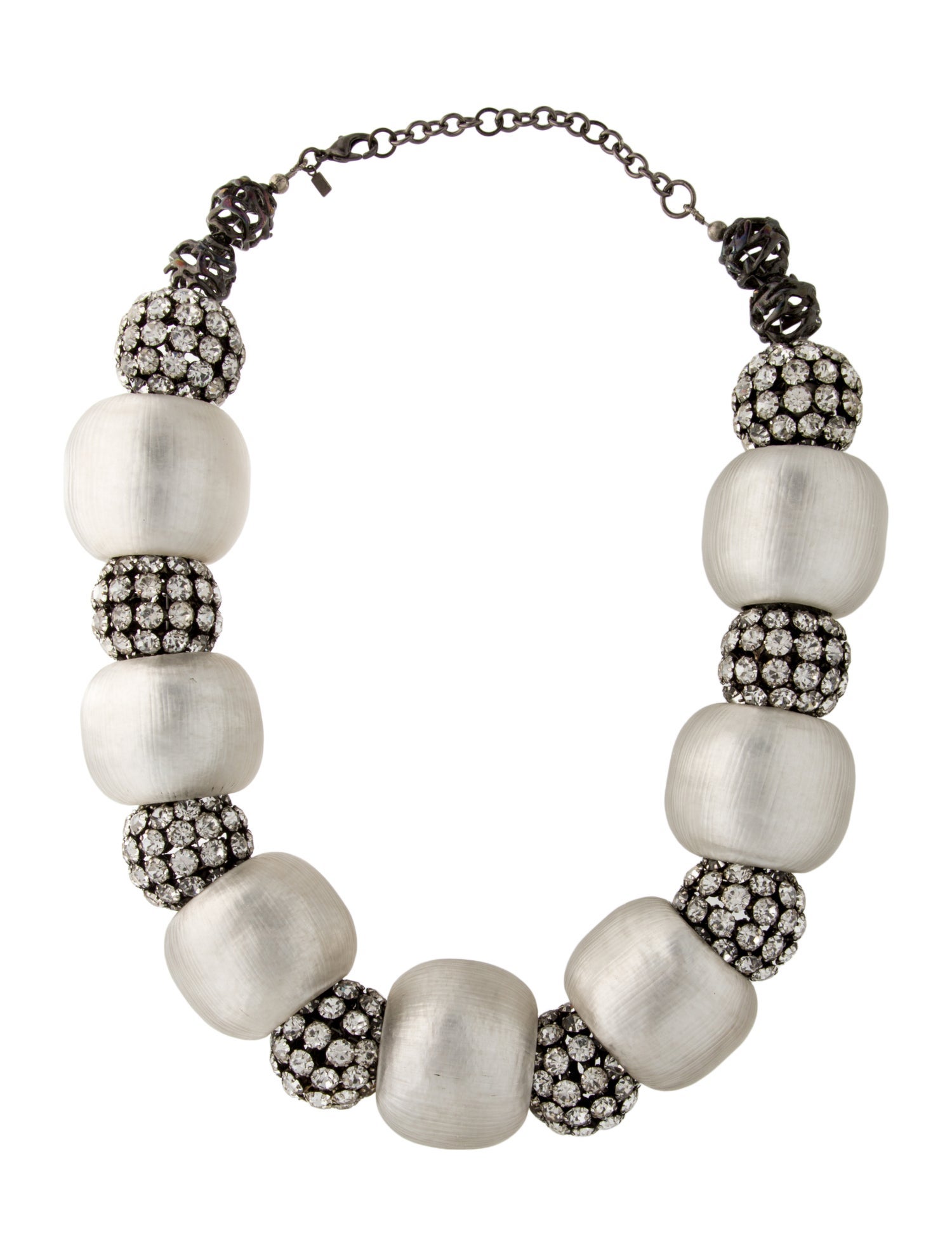 Alexis Bittar Crystal & Lucite Orb Collar Necklace