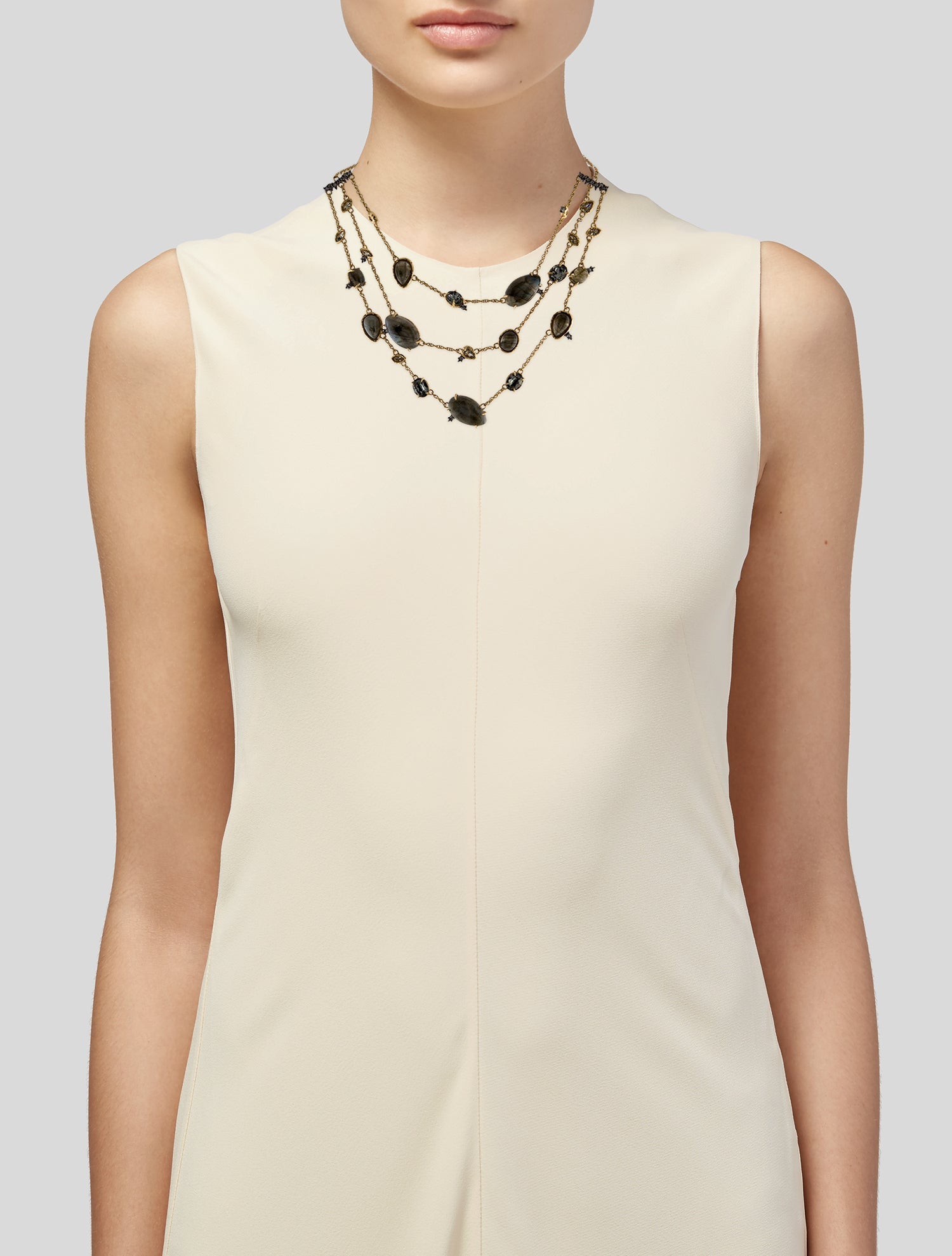 Alexis Bittar Crystal Elements Multi Strand Necklace