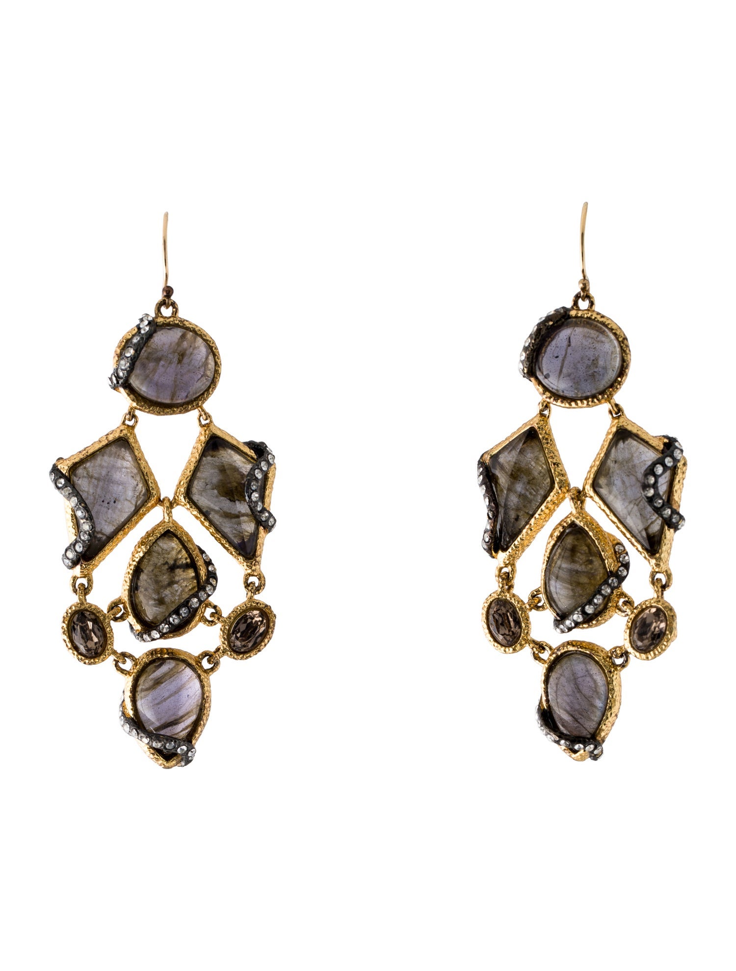 Alexis Bittar Crystal Chandelier Earrings