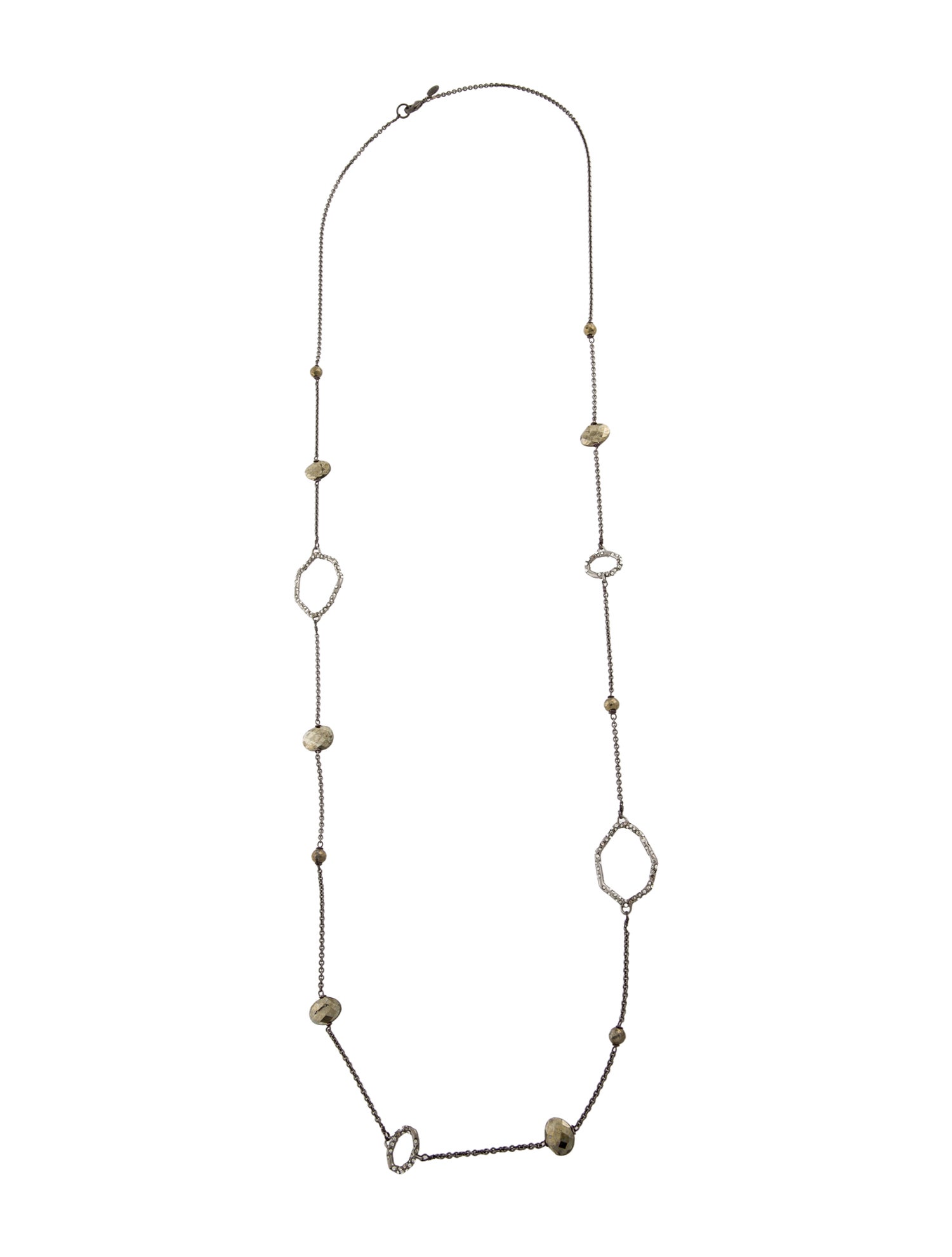 Alexis Bittar Crystal Encrusted Station Necklace