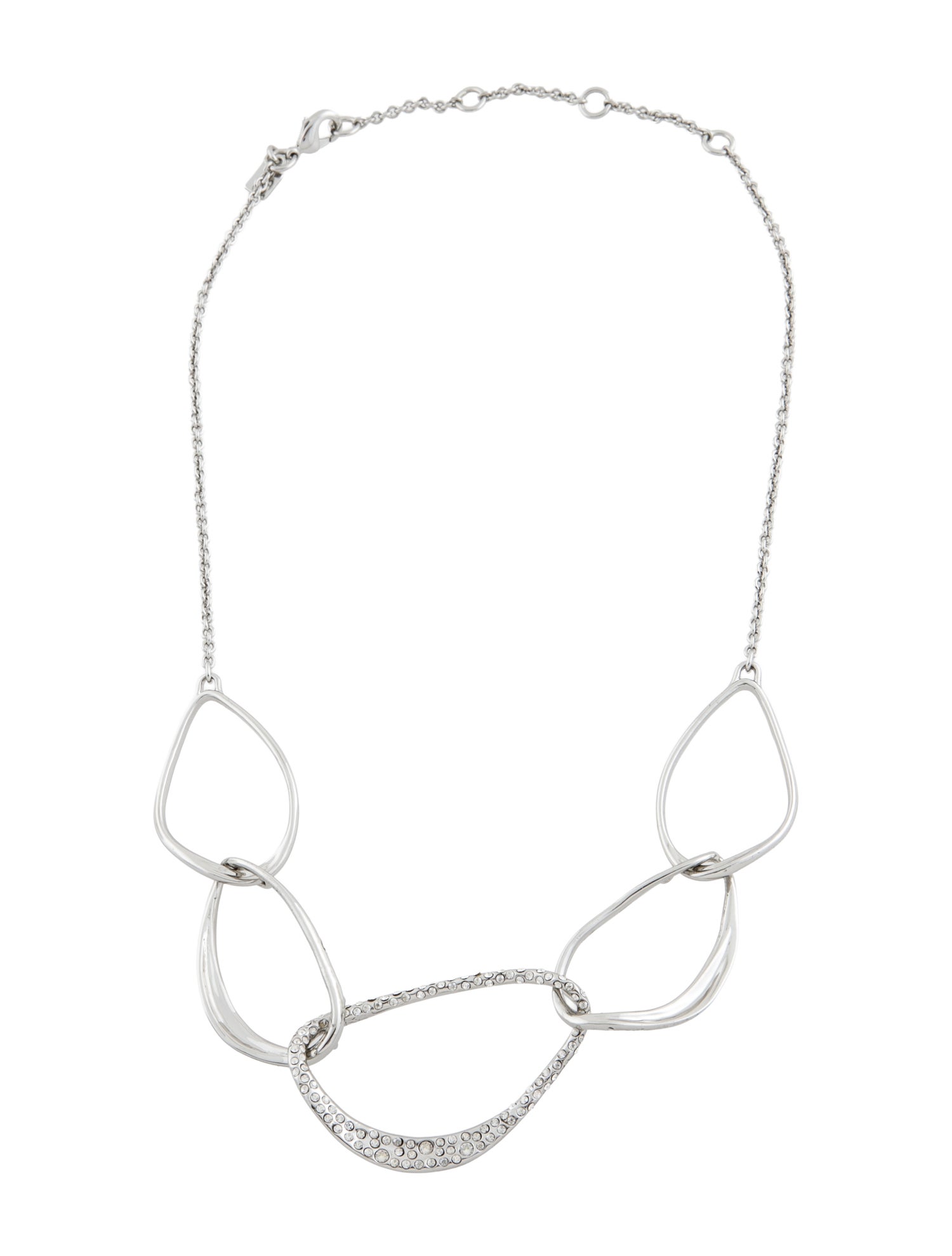 Alexis Bittar Crystal Link Chain Necklace