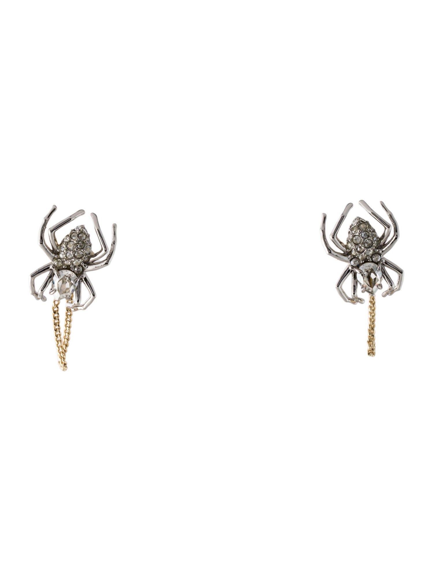 Alexis Bittar Crystal Spider Drop Earrings