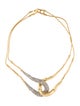 Alexis Bittar Solanales Crystal Interlock Collar Necklace