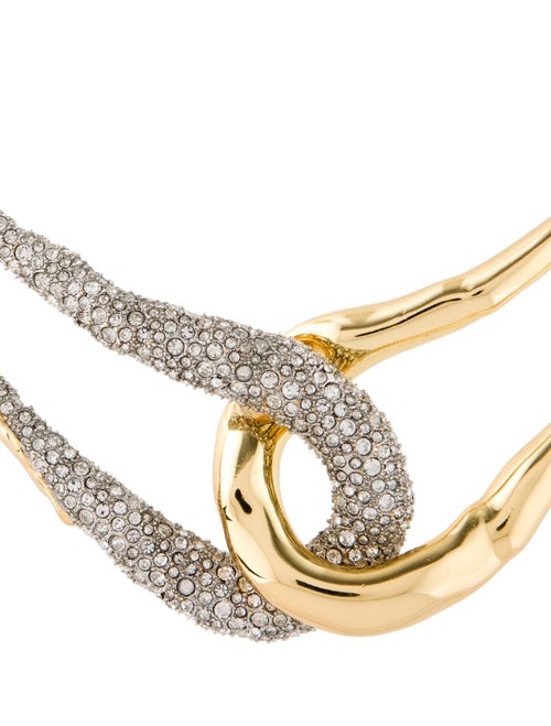 Alexis Bittar Solanales Crystal Interlock Collar Necklace
