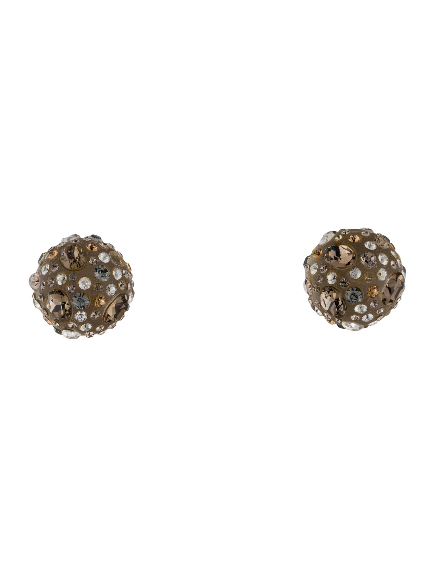 Alexis Bittar Lucite & Crystal Clip-On Earrings