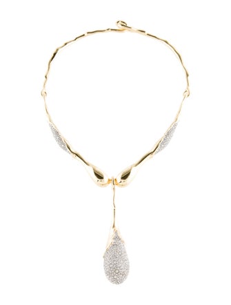 Alexis Bittar Solanales Crystal Teardrop Collar Necklace