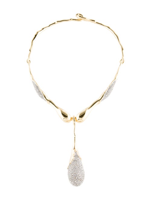 Alexis Bittar Solanales Crystal Teardrop Collar Necklace