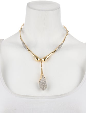 Alexis Bittar Solanales Crystal Teardrop Collar Necklace