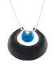 Alexis Bittar Lucite Double Horseshoe Pendant Necklace