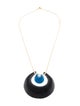Alexis Bittar Lucite Double Horseshoe Pendant Necklace
