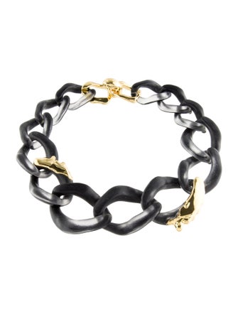 Alexis Bittar Molten Lucite Extra-Large Link Necklace