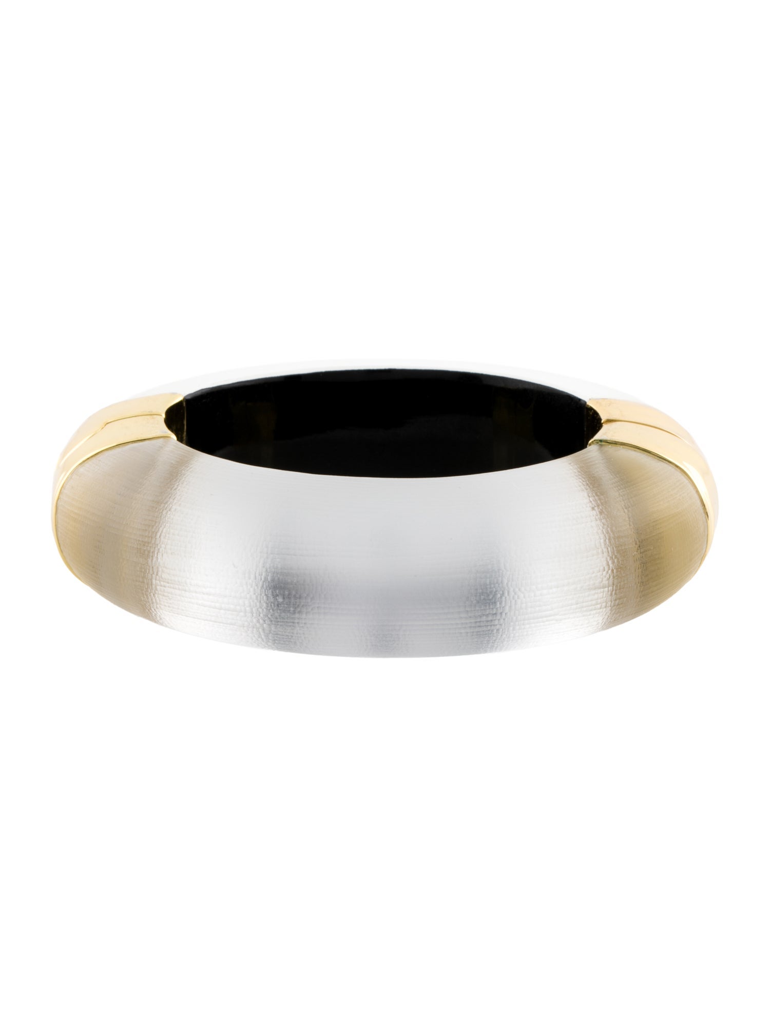 Alexis Bittar Lucite Wide Hinged Bangle Bracelet