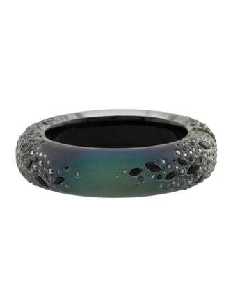 Alexis Bittar Crystal & Lucite Hinge Bracelet