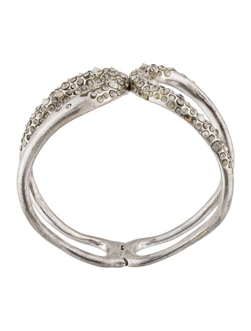 Alexis Bittar Crystal Encrusted Hinged Bracelet