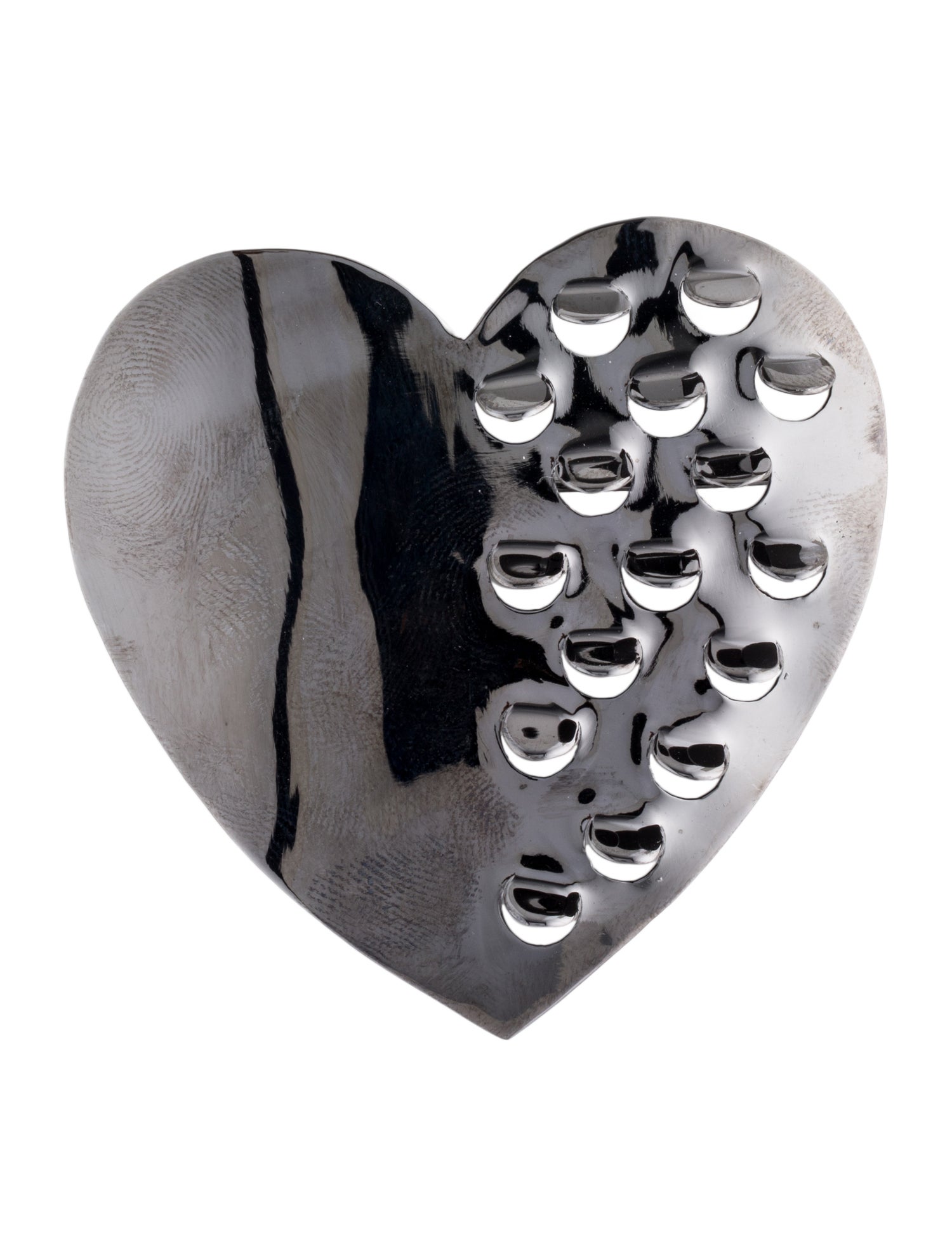 Alexis Bittar Archive Grater Heart Pin Brooch