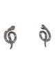 Alexis Bittar Crystal Snake Drop Earrings