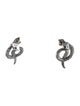 Alexis Bittar Crystal Snake Drop Earrings