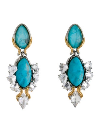 Alexis Bittar Doublet Olmeca Clip On Earrings
