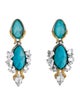 Alexis Bittar Doublet Olmeca Clip On Earrings