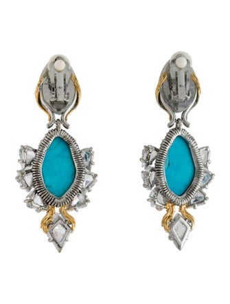 Alexis Bittar Doublet Olmeca Clip On Earrings