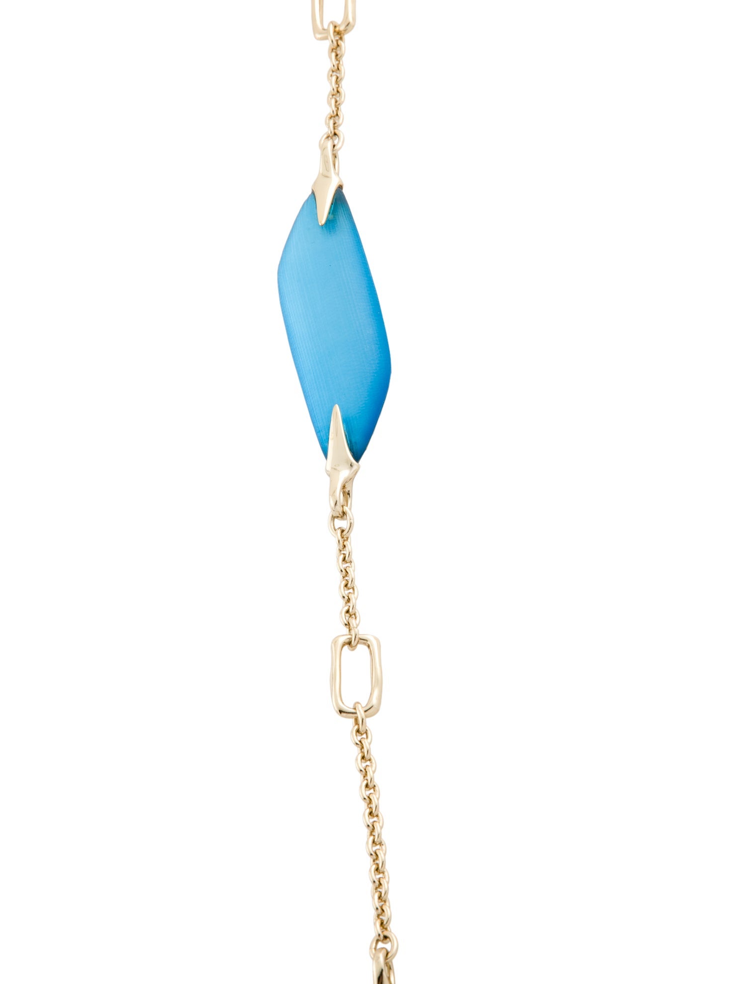 Alexis Bittar Lucite Reversible Liquid Link Station Necklace