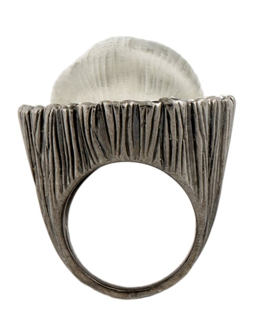 Alexis Bittar Crystal & Lucite Textured Ring
