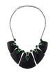 Alexis Bittar Lucite Deco Bib Collar Necklace