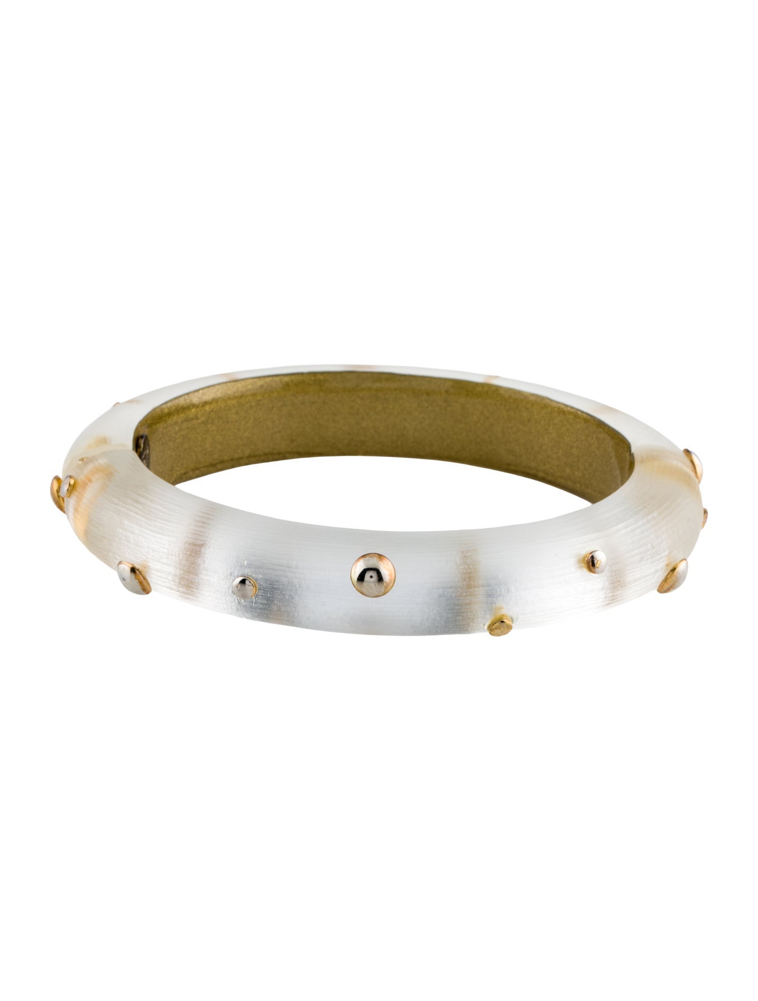 Alexis Bittar Lucite Studded Hinged Bangle