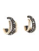 Alexis Bittar Crystal Encrusted Orbiting Stud Hoop Earrings