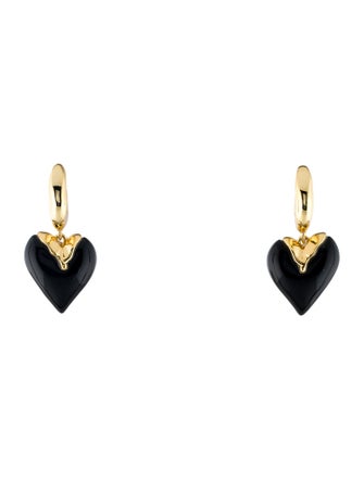 Alexis Bittar Dropping Heart Lucite Earrings
