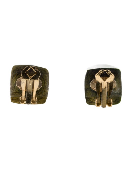 Alexis Bittar Lucite Square Clip-On Earrings