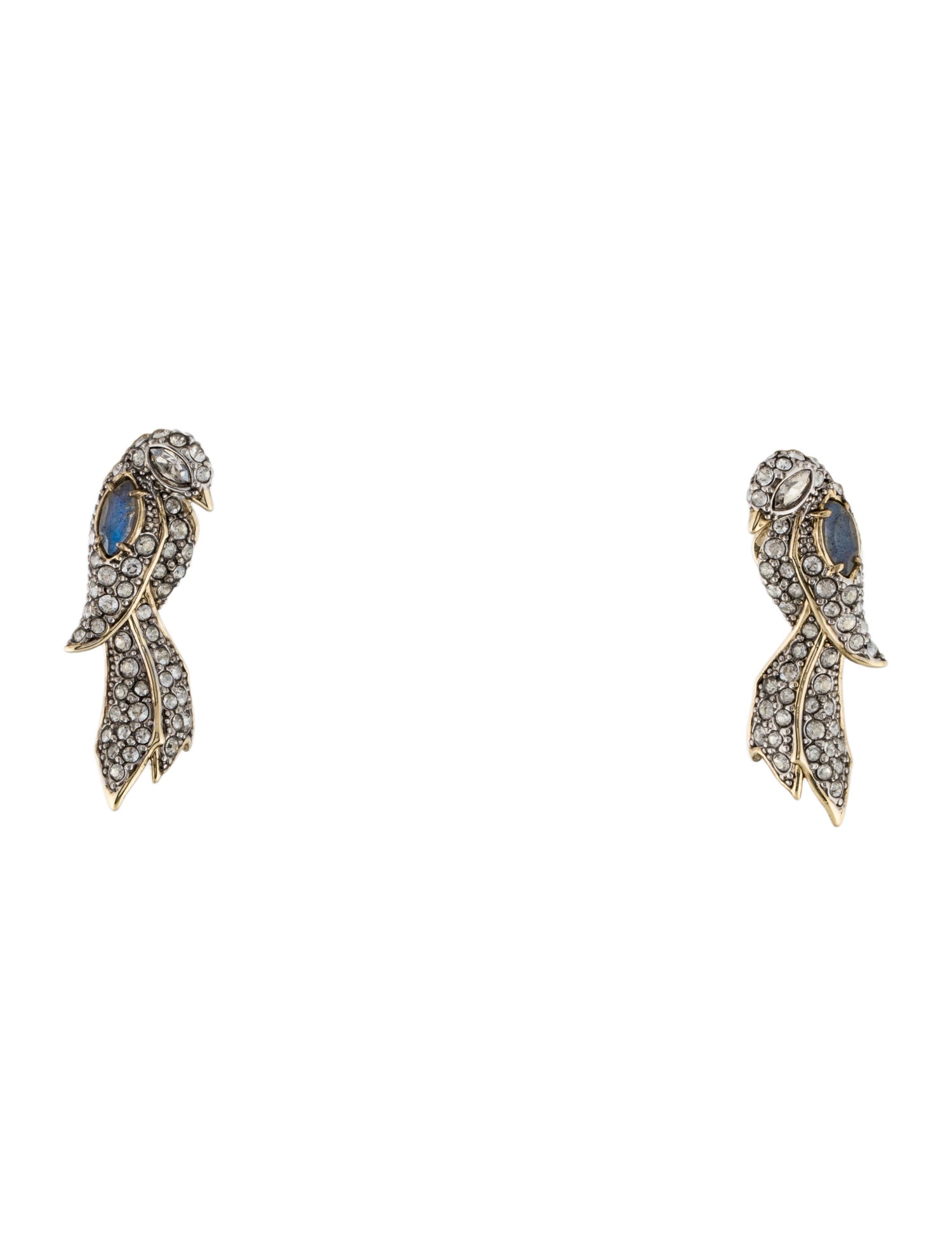 Alexis Bittar Crystal Love Bird Earrings