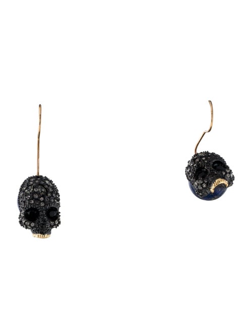 Alexis Bittar Crystal Elements Skull Drop Earrings