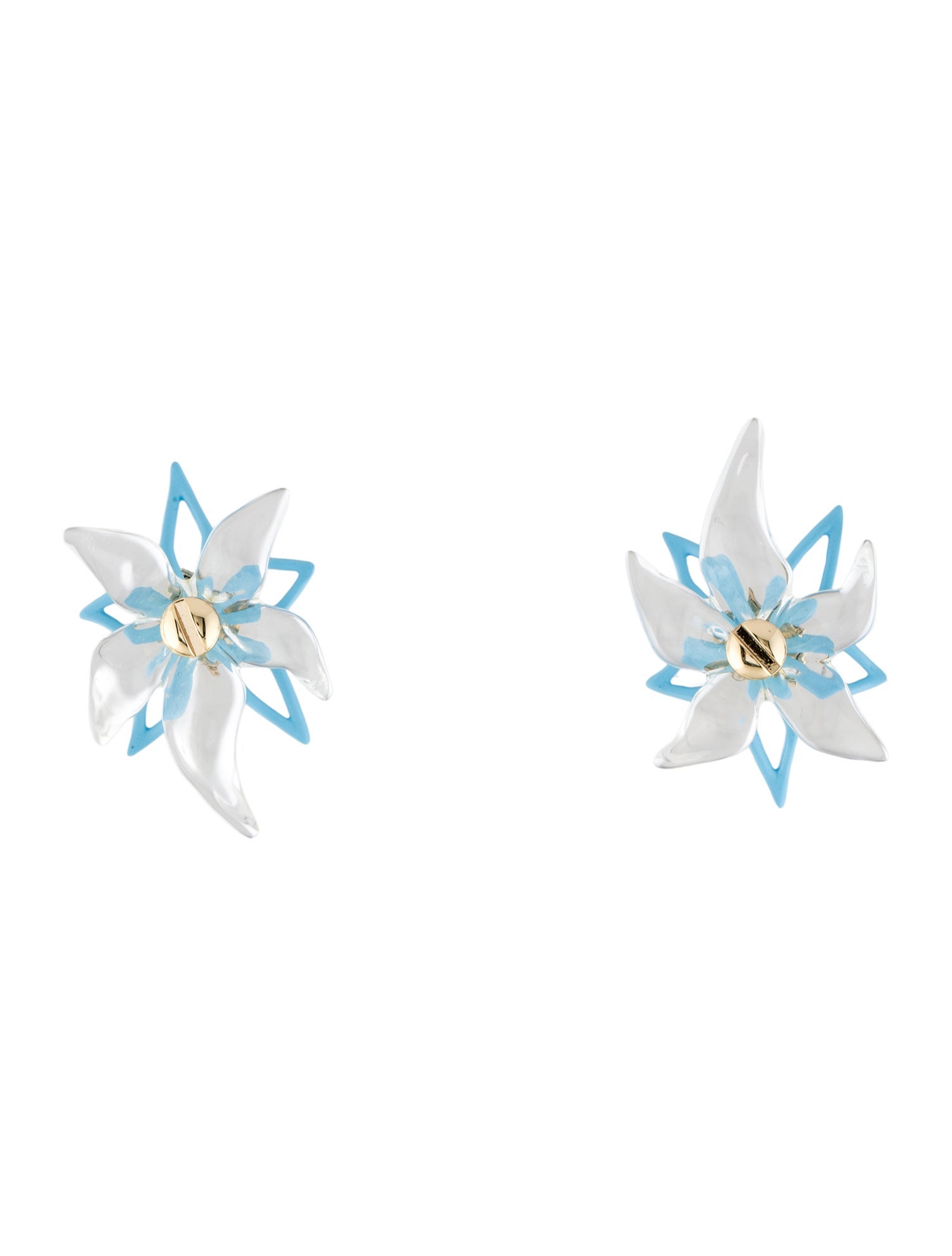 Alexis Bittar Abstract Poppy Flower Stud Earrings