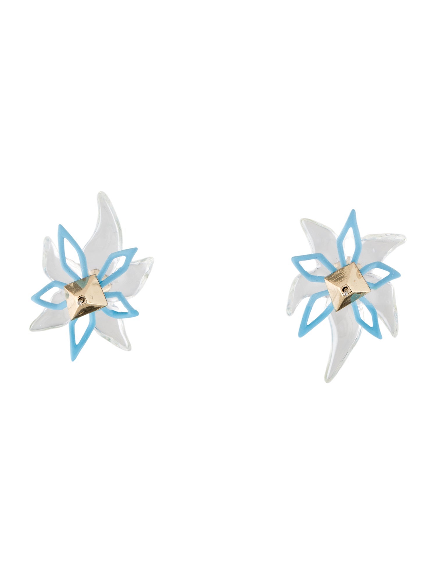 Alexis Bittar Abstract Poppy Flower Stud Earrings