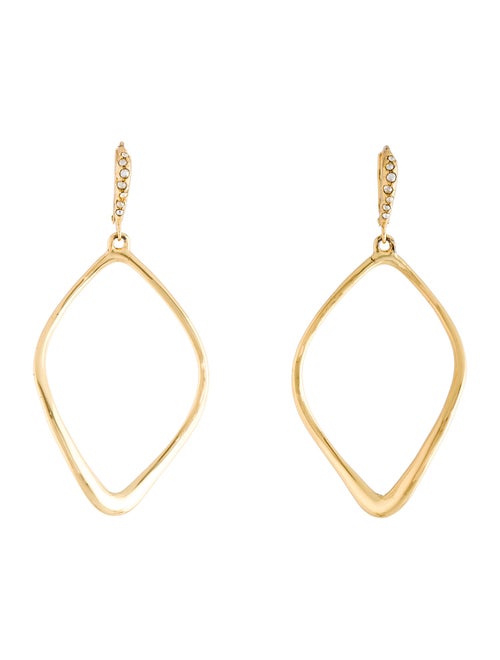 Alexis Bittar Crystal Sculpted Aura Tear Clip-On Drop Earrings